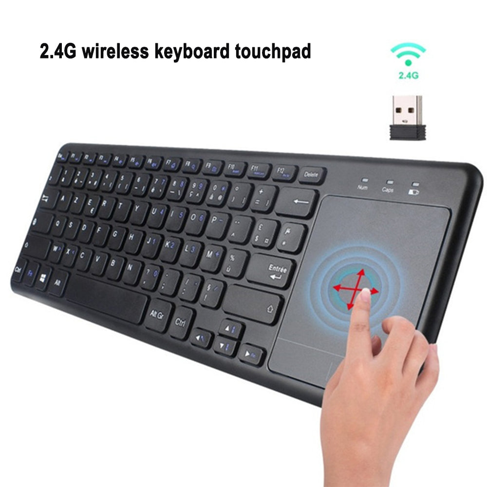 78 Keys 2.4G Wireless Mini Keyboard with Mouse Pad- Battery Operated_3