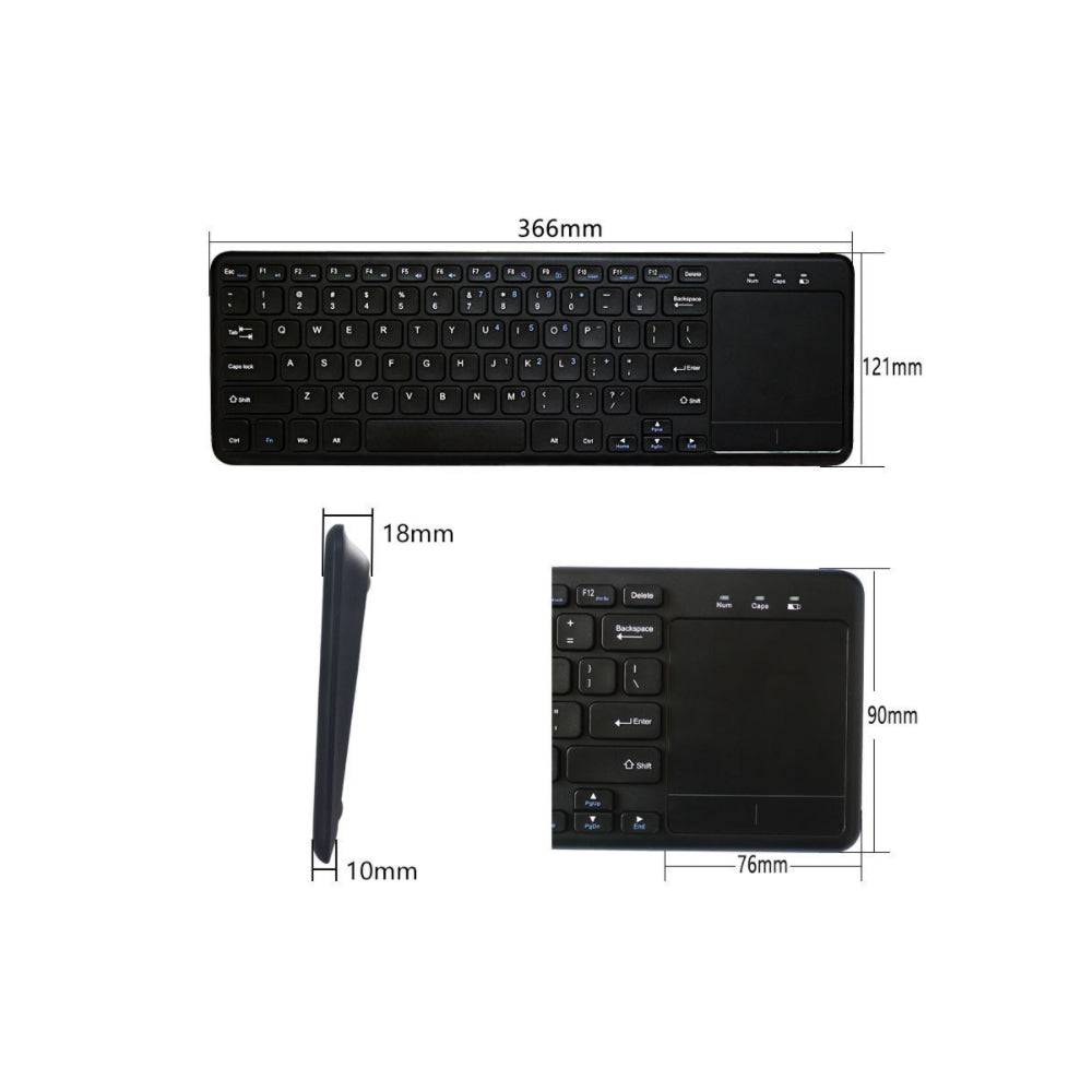 78 Keys 2.4G Wireless Mini Keyboard with Mouse Pad- Battery Operated_7