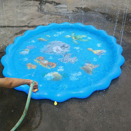 Durable Outdoor Inflatable Sprinkler Water Mat for Kids_2