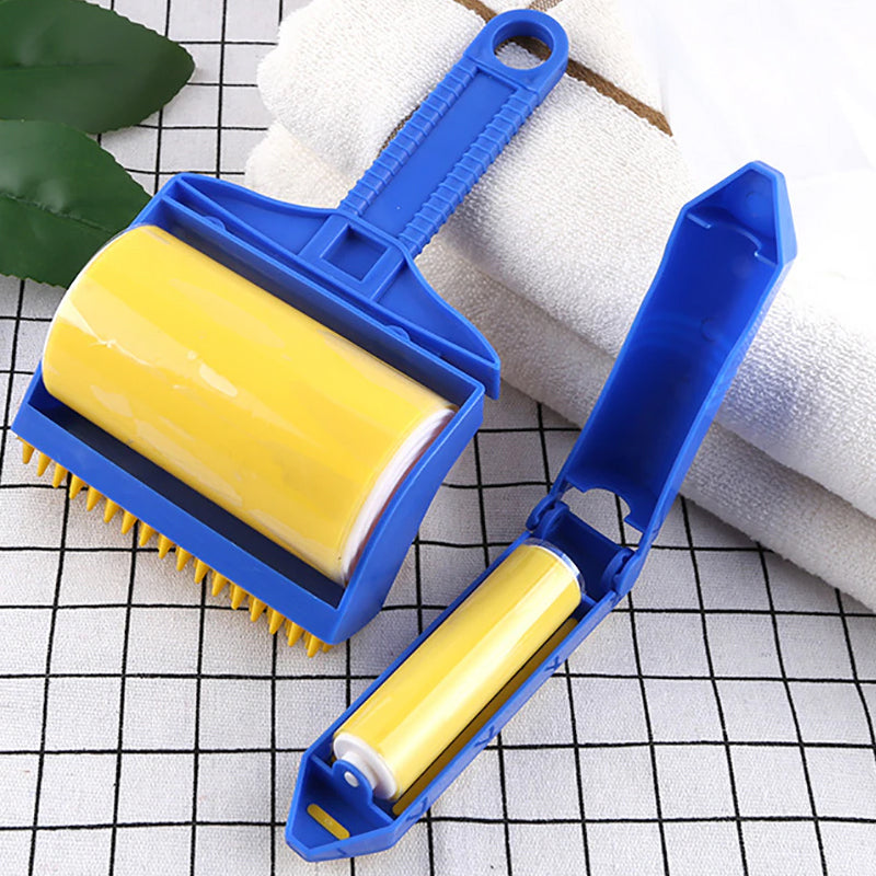 Reusable Sticky Washable Pet Lint Dust Roller Brush_8