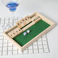 Wooden Double Shutter Numbers Flop Table Game - 2 Players_3