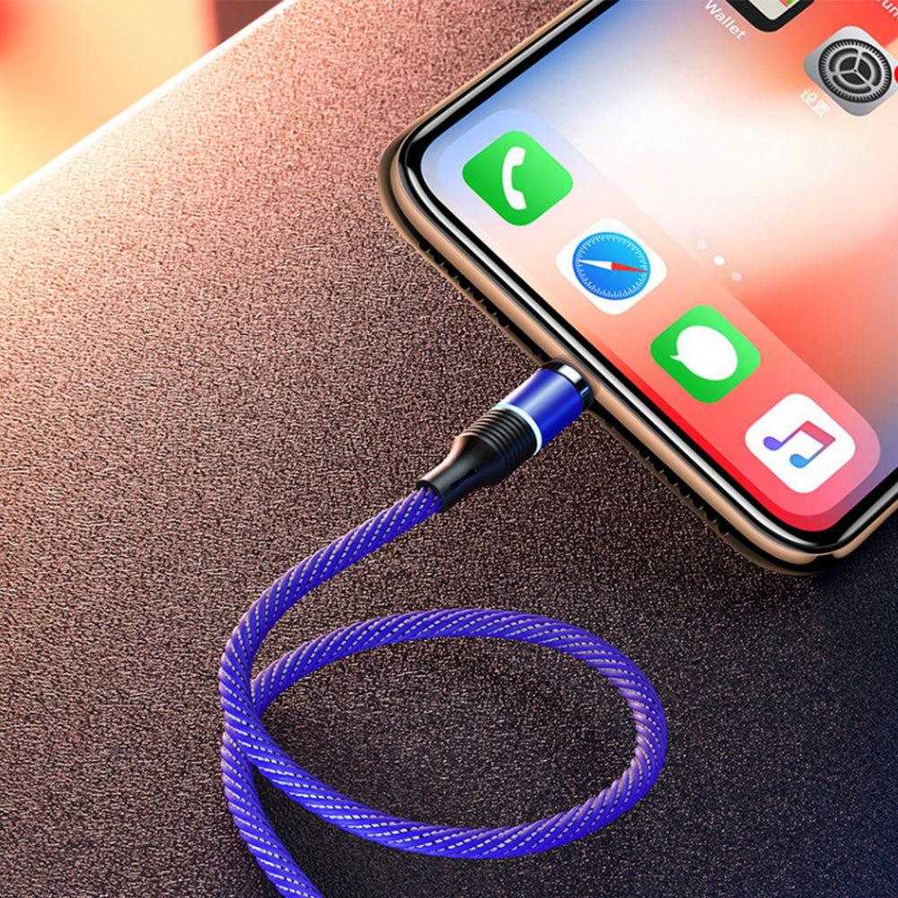 3-in-1 Fast Charging Magnetic Cable Charger for Micro USB, Type C and for Apple Devices iPhone 12 11 Pro XS Max_2
