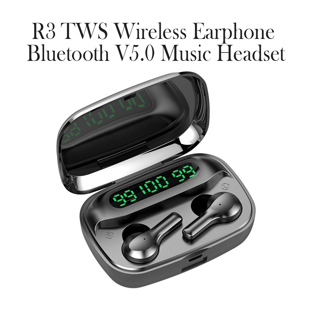 Wireless Earphone Bluetooth Music and Call Headset- USB Charging_3