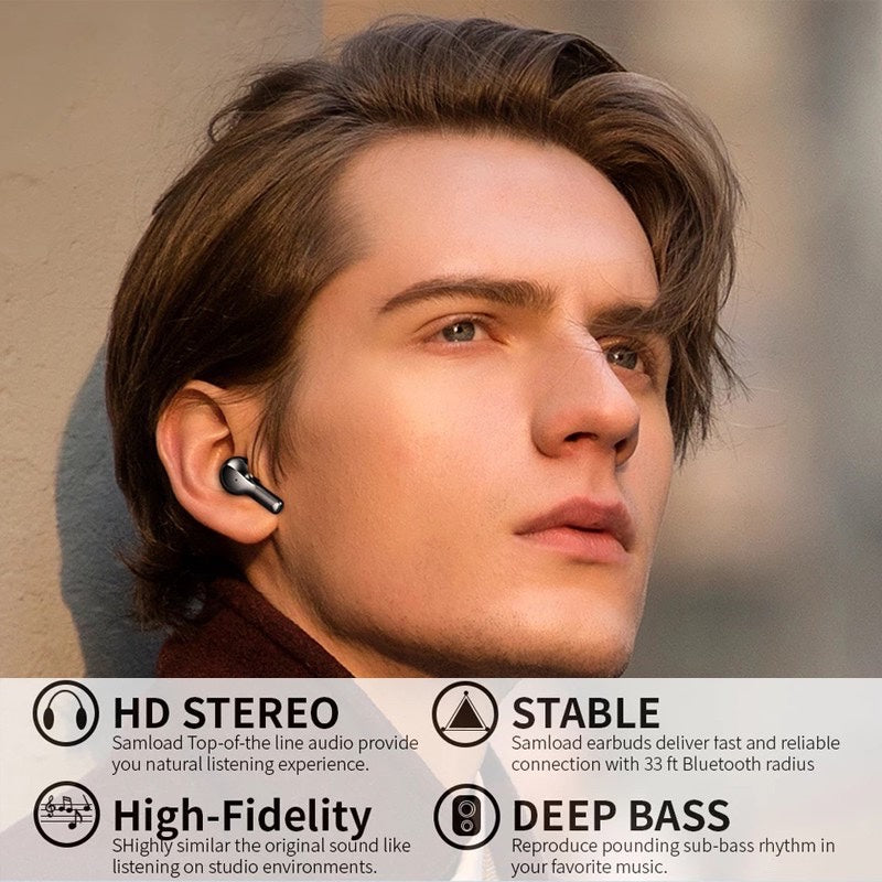 Wireless Earphone Bluetooth Music and Call Headset- USB Charging_7