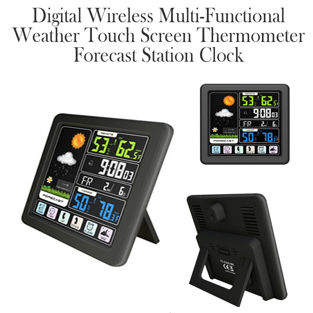 Digital Wireless Colored Weather Clock Creative Thermometer Forecast Station- USB Interface_3