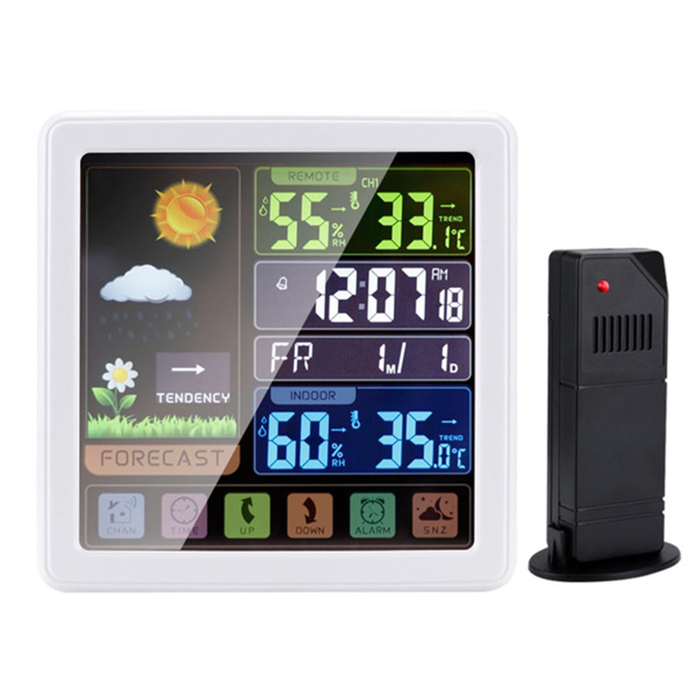 Digital Wireless Colored Weather Clock Creative Thermometer Forecast Station- USB Interface_5