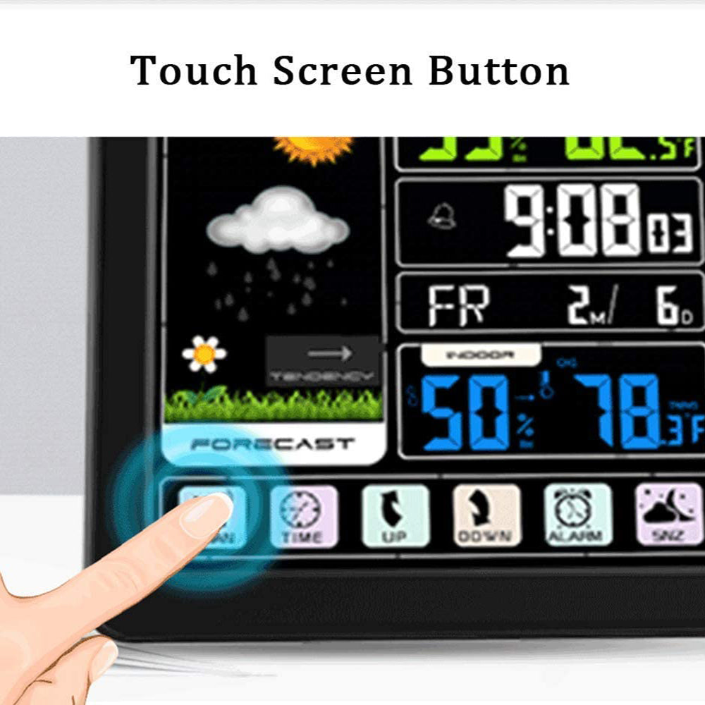 Digital Wireless Colored Weather Clock Creative Thermometer Forecast Station- USB Interface_10