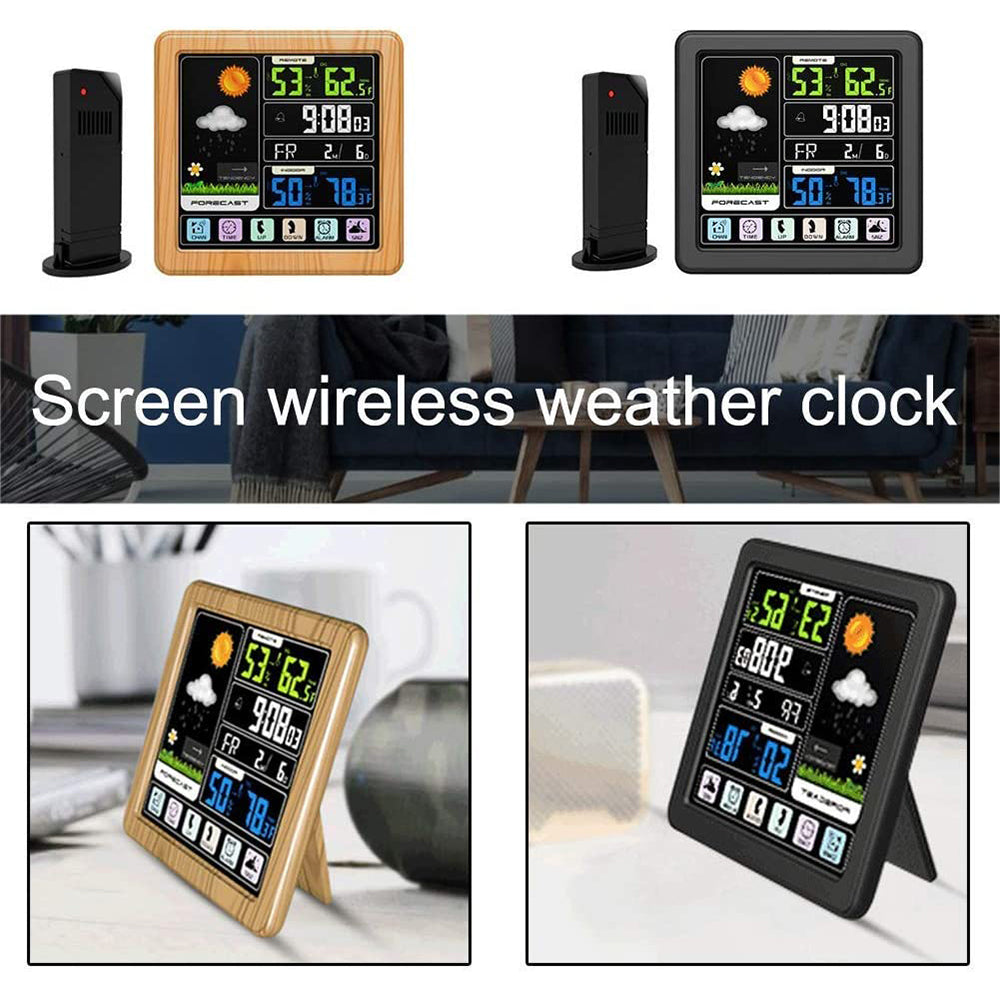 Digital Wireless Colored Weather Clock Creative Thermometer Forecast Station- USB Interface_12