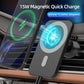 15W Fast Charging Magnetic Wireless Car Charger Stand Holder for QI Phones_8