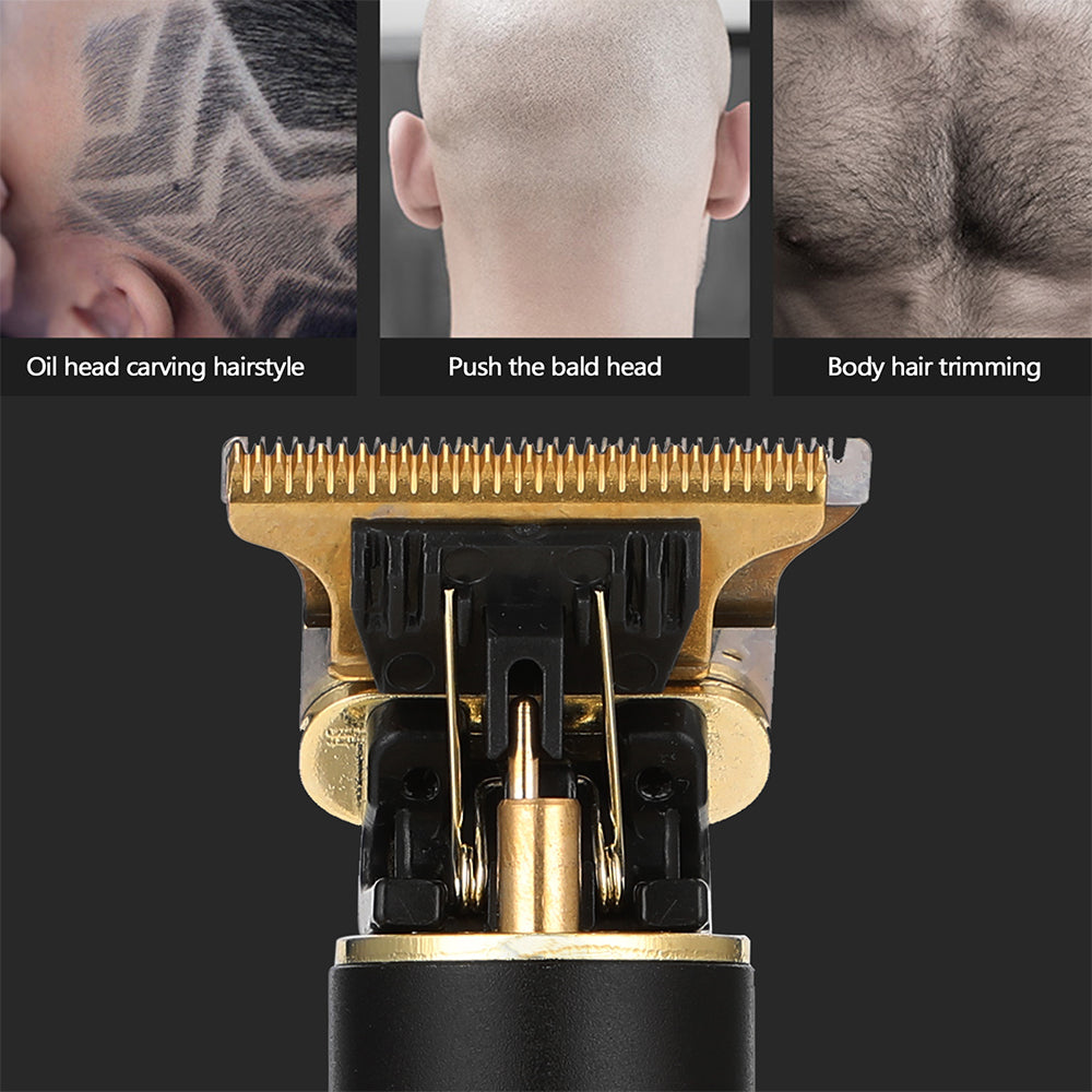 Retro Style USB Rechargeable Cordless Electric Hair Trimmer for Professional and Home Use_9