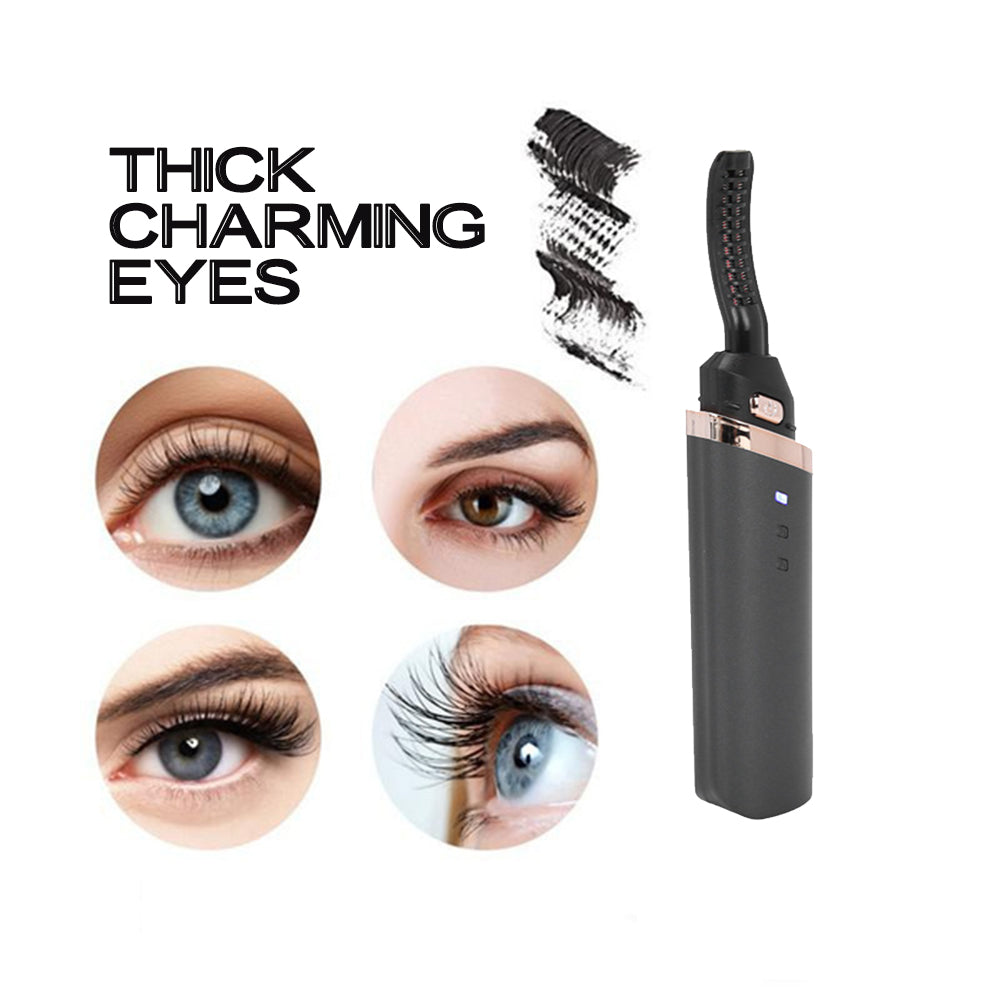 360 ° Rotary Head USB Rechargeable Quick Heating Long Lasting Eyelash Curling Device_9