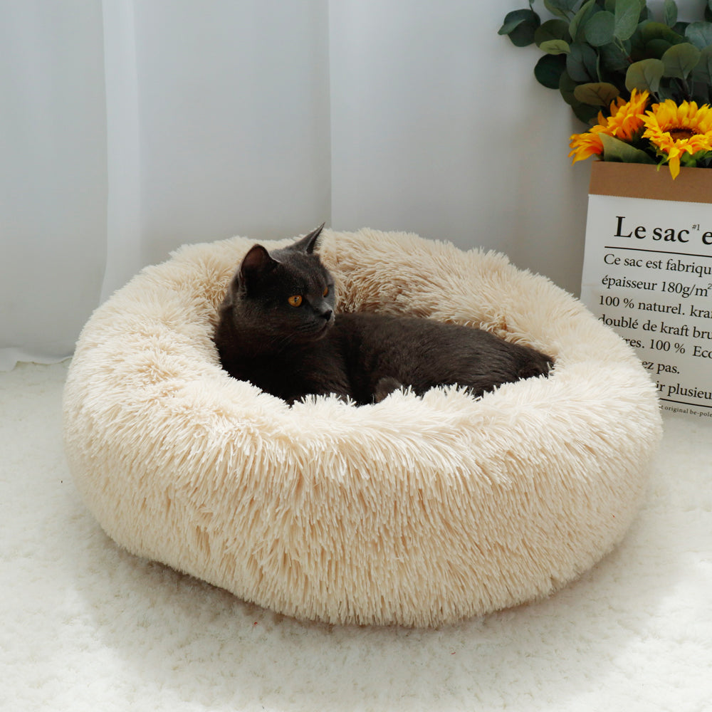 EXTRA Larger Sized Long Plush Super Soft Pet Bed_1