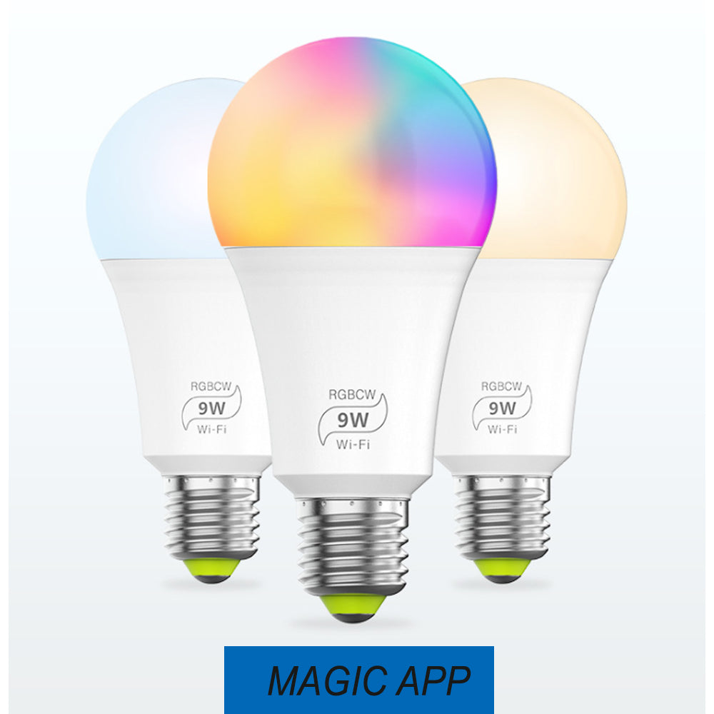 Wi-Fi Enabled 9W Color Changing Smart LED Light Bulb APP Ready_4