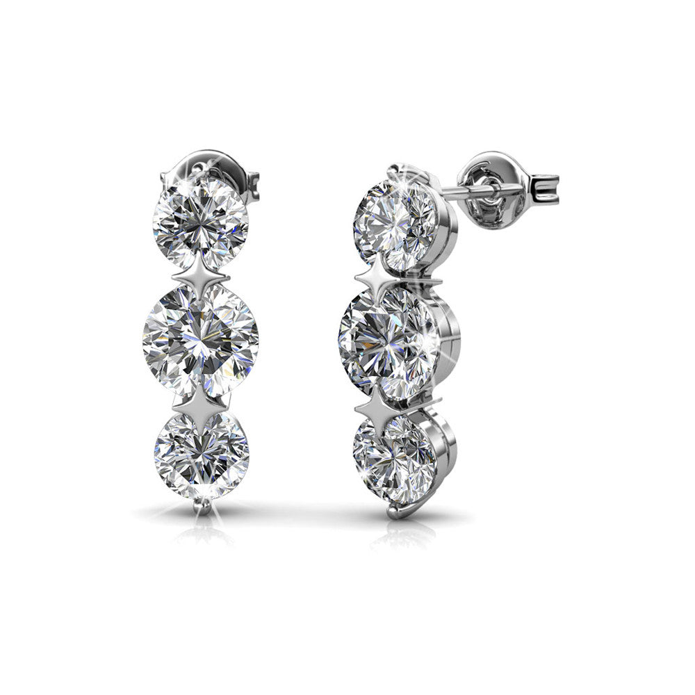 5 Day Set of Earrings with Genuine Swarovski Crystals_2