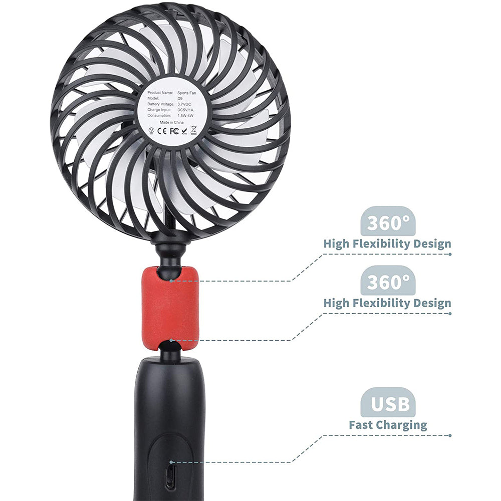 2-in-1 Portable Handheld and Hanging Neck Fan- USB Charging_7