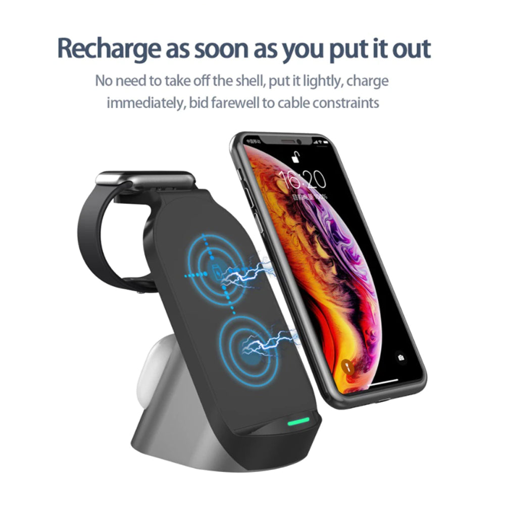 3-in-1 Wireless Vertical Charging Stand for QI Devices- USB Interface_5