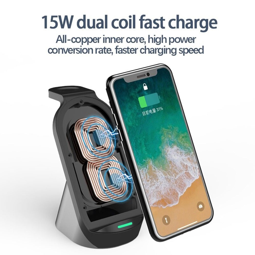 3-in-1 Wireless Vertical Charging Stand for QI Devices- USB Interface_9