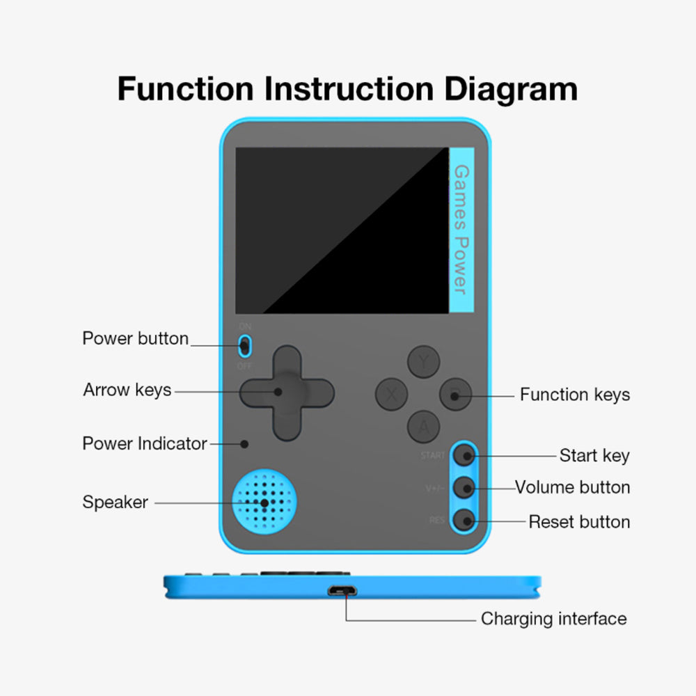 500-in-1 Portable USB Rechargeable Ultra-Thin Gaming Console_11