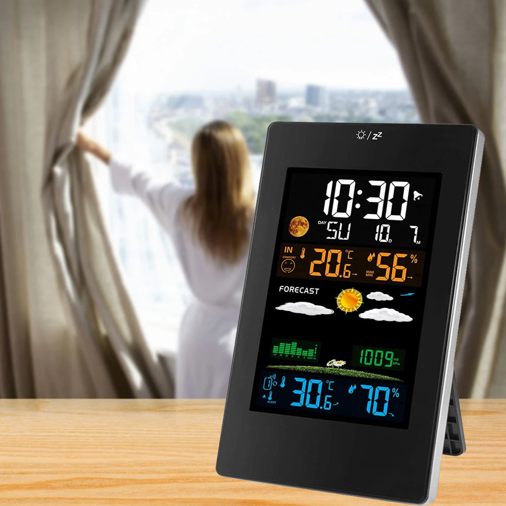 Wireless Indoor and Outdoor Weather Station Color Screen- USB Plugged-in_2