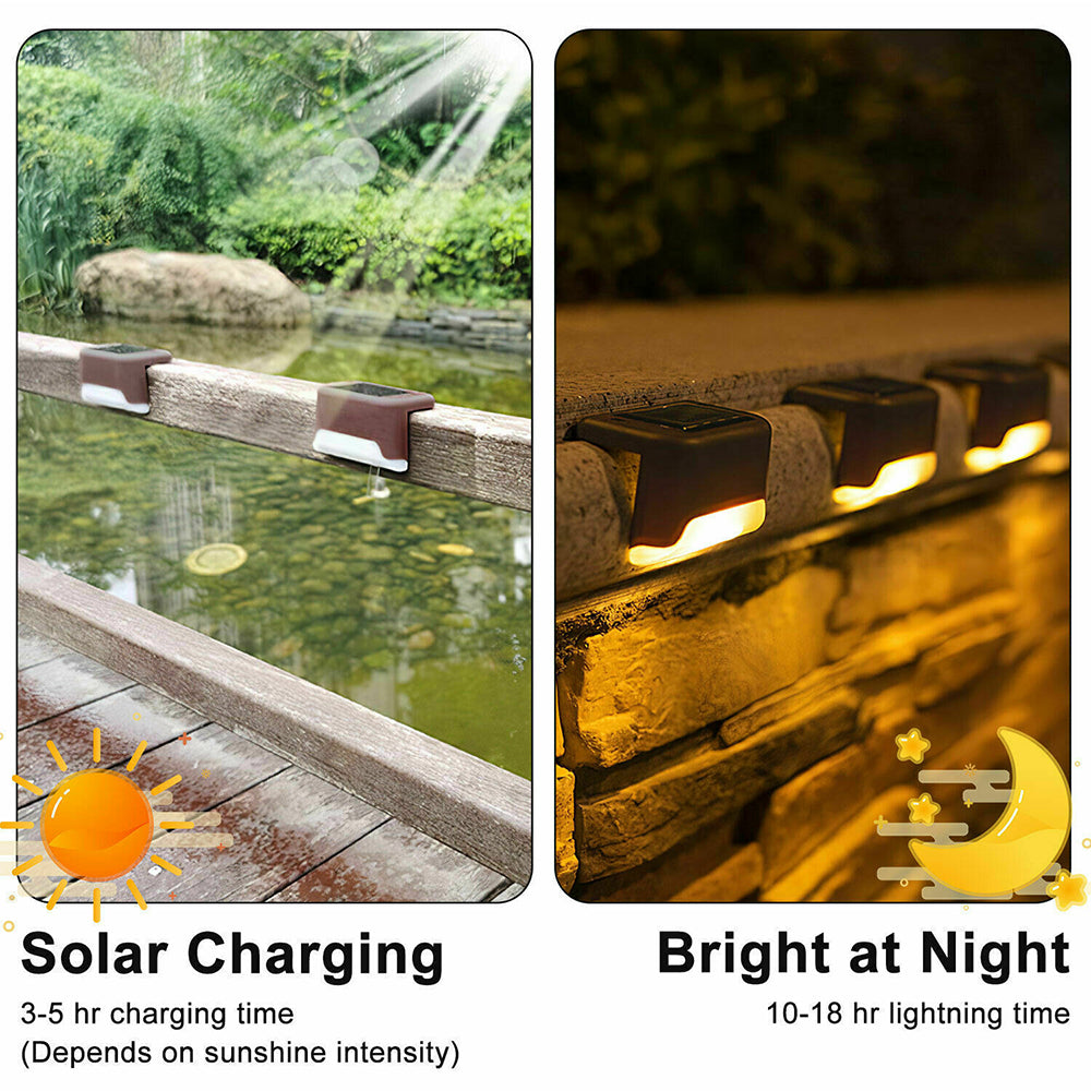 LED Light Solar Powered Staircase Step Light for Outdoor Use_10