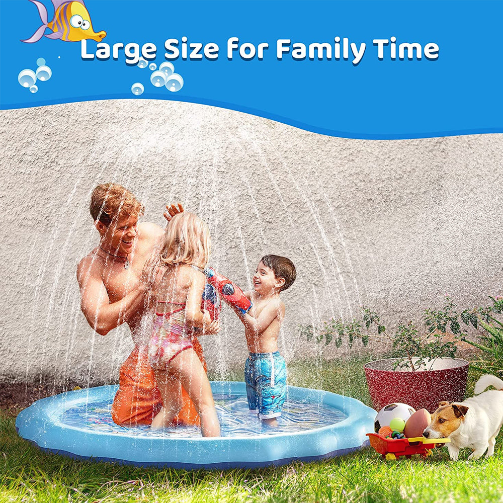 Durable Outdoor Inflatable Sprinkler Water Mat for Kids_10