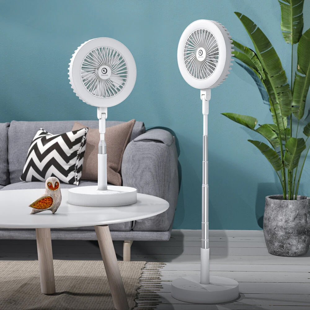Retractable USB Charging Fan with Ring Light and Touch Panel_2