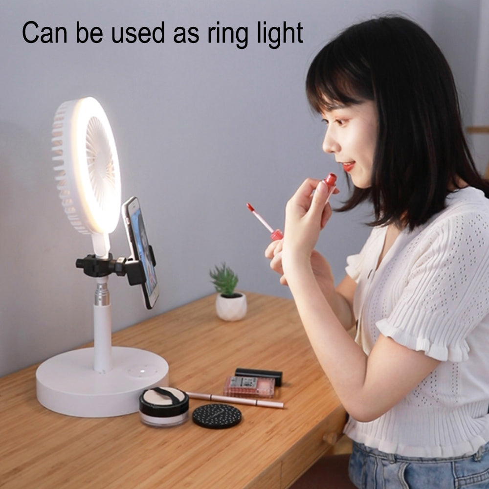Retractable USB Charging Fan with Ring Light and Touch Panel_16