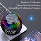 Wireless USB Rechargeable Spherical Speaker and Digital Clock_8