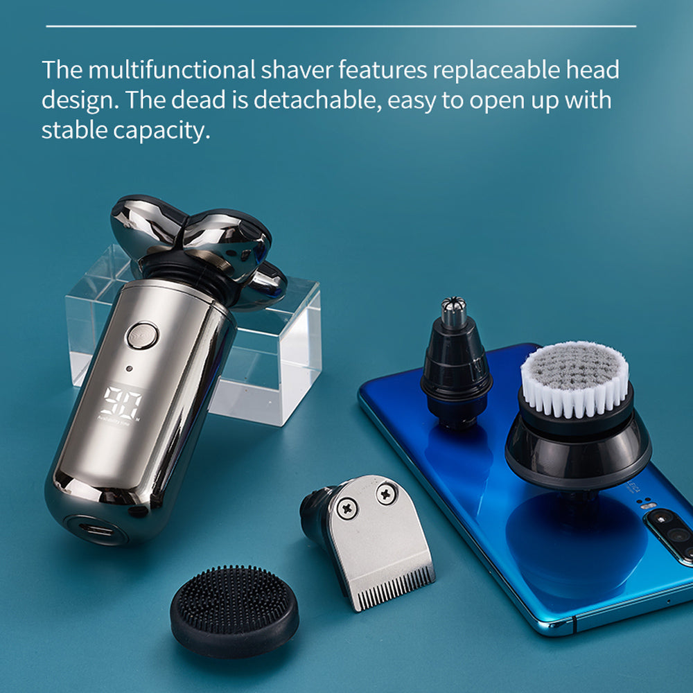 5-in-1 USB Rechargeable Digital Display Wet and Dry Electric Hair Shaver_14