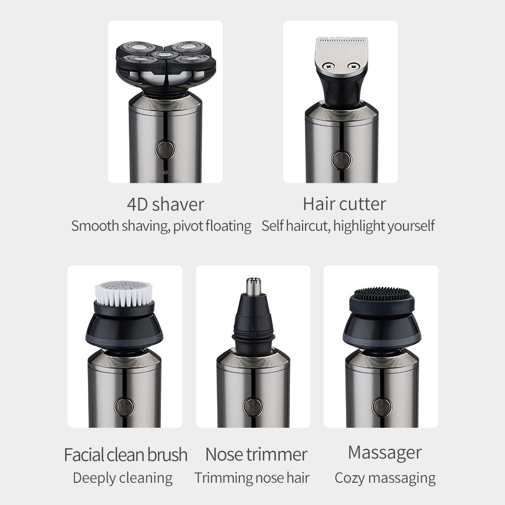 5-in-1 USB Rechargeable Digital Display Wet and Dry Electric Hair Shaver_15