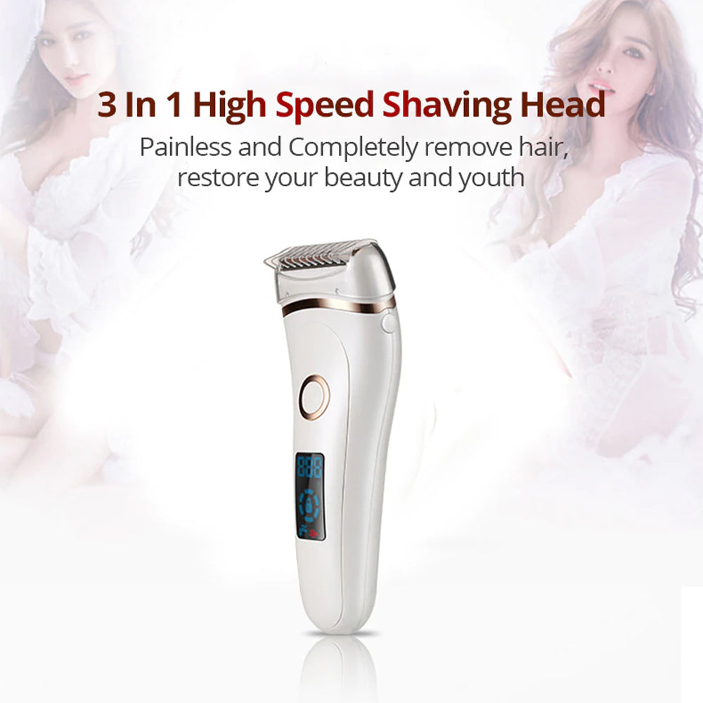 USB Charging Electric Waterproof Hair Trimmer Shaver with LCD Display_5