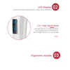 USB Charging Electric Waterproof Hair Trimmer Shaver with LCD Display_9