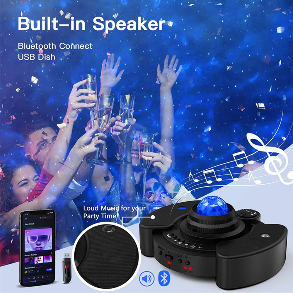 Galaxy Star Light Projector and Bluetooth Speaker- USB Powered_7