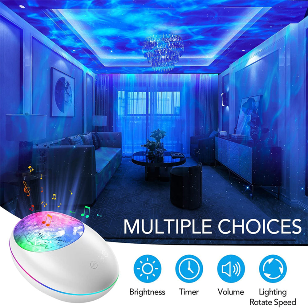 3-in-1 Galaxy Night Light with White Noise- USB Powered_9