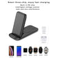 3-in-1 Fast Charging Wireless Charging Station for Qi Devices- USB Powered_9