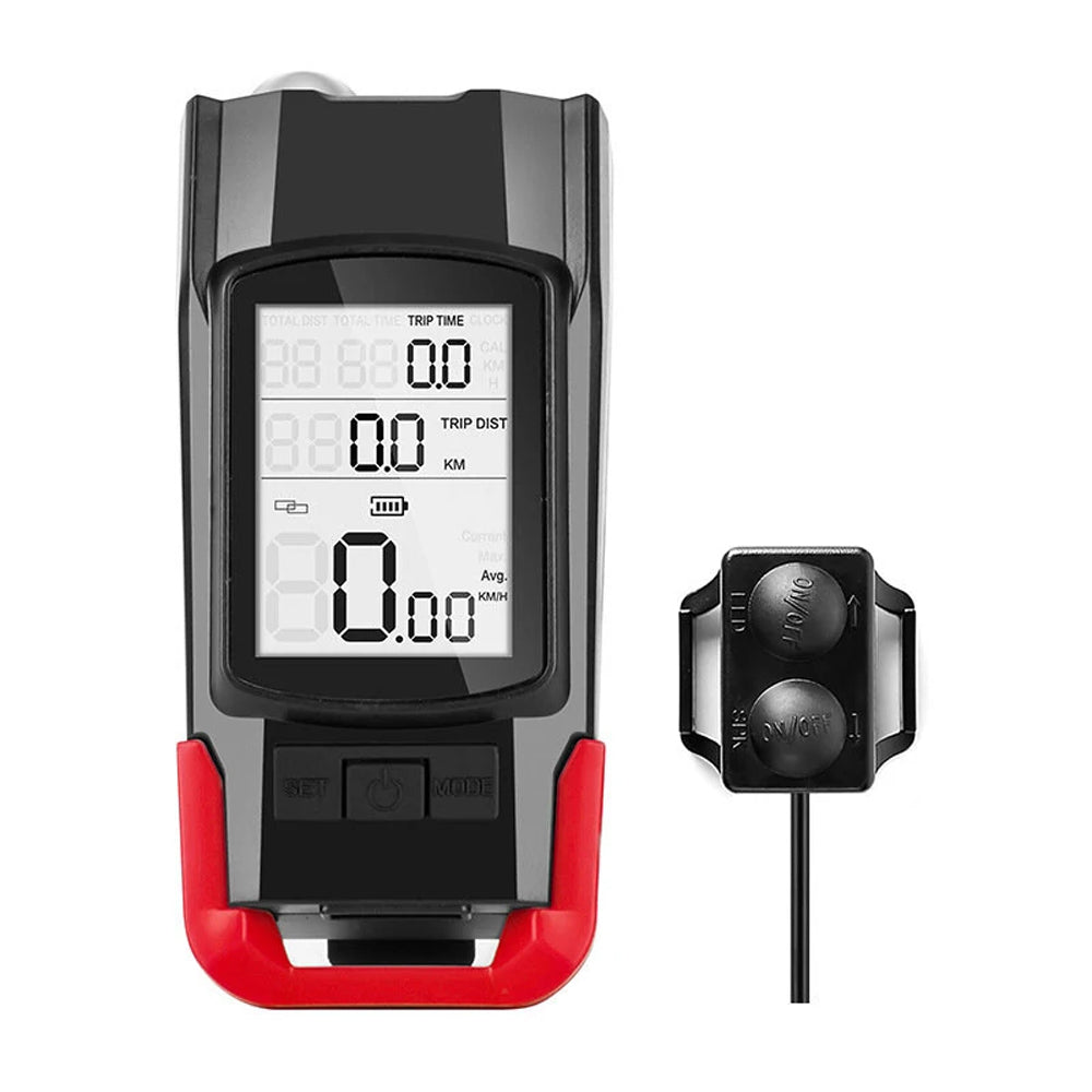 3-in-1 Bicycle Speedometer Rechargeable Bike Light- USB Charging_4