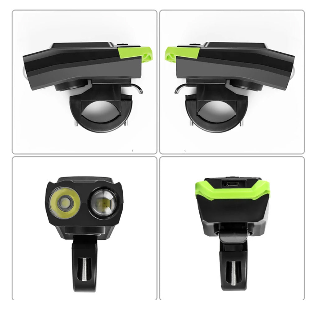 3-in-1 Bicycle Speedometer Rechargeable Bike Light- USB Charging_7