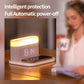 3-in-1 Wireless Charger Alarm Clock and Adjustable Night Light- USB Power Supply_8