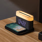 3-in-1 Wireless Charger Alarm Clock and Adjustable Night Light- USB Power Supply_3