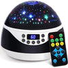 Load image into Gallery viewer, USB Plugged-in, Battery Powered Rotating Projector Night Light with Music_0