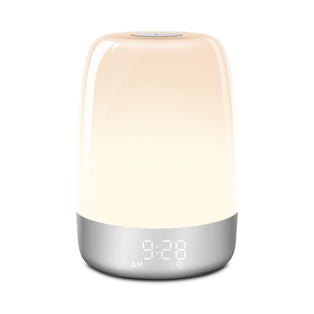 Dimmable Bedside Touch Night Light and Alarm Clock- USB Charging_3