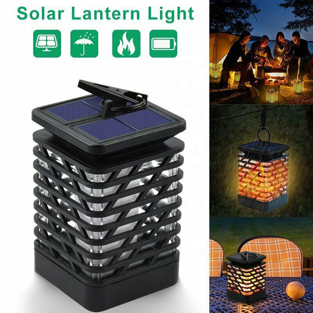 Flickering Flame Solar Powered Outdoor Garden Lantern_7