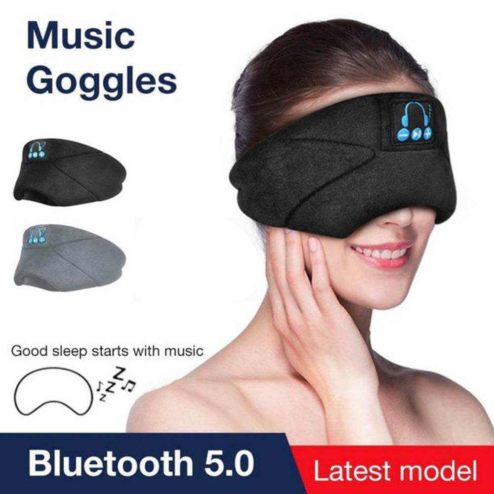 USB Rechargeable Bluetooth Musical Sleeping Washable Eye Mask_3