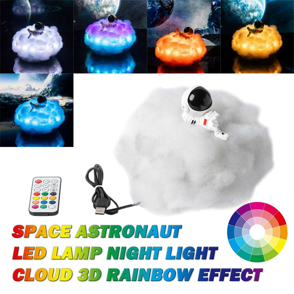 Colorful Clouds LED Astronaut Night Light- USB Plugged-in_7