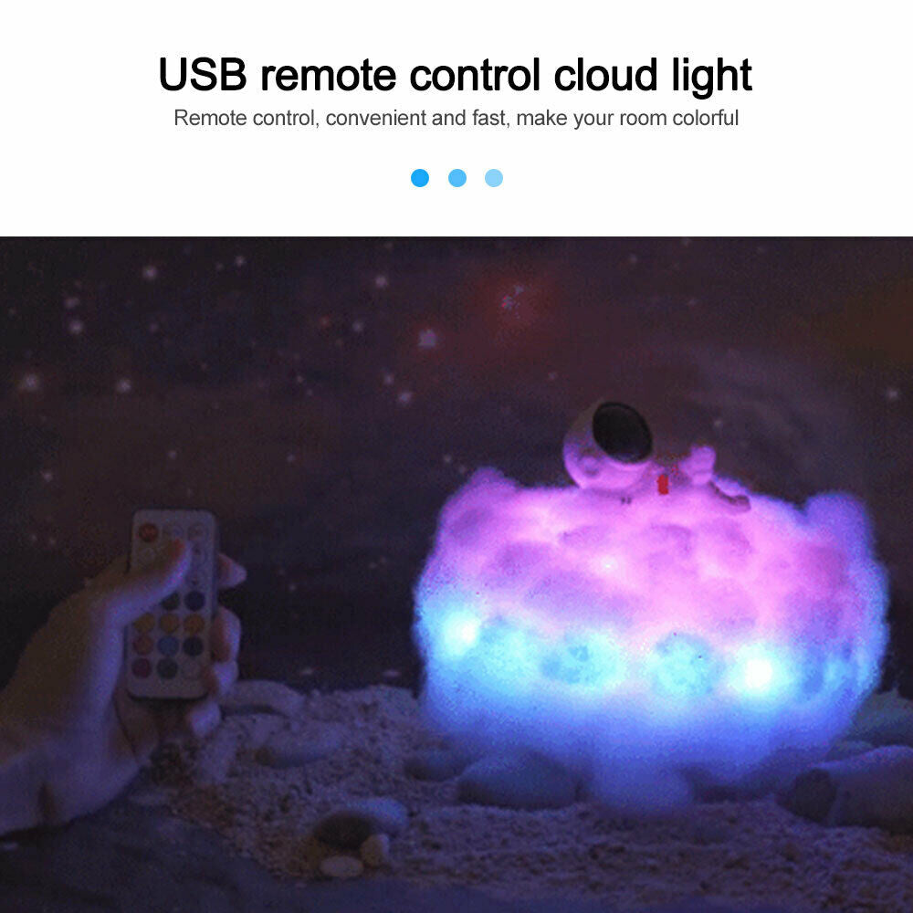 Colorful Clouds LED Astronaut Night Light- USB Plugged-in_11