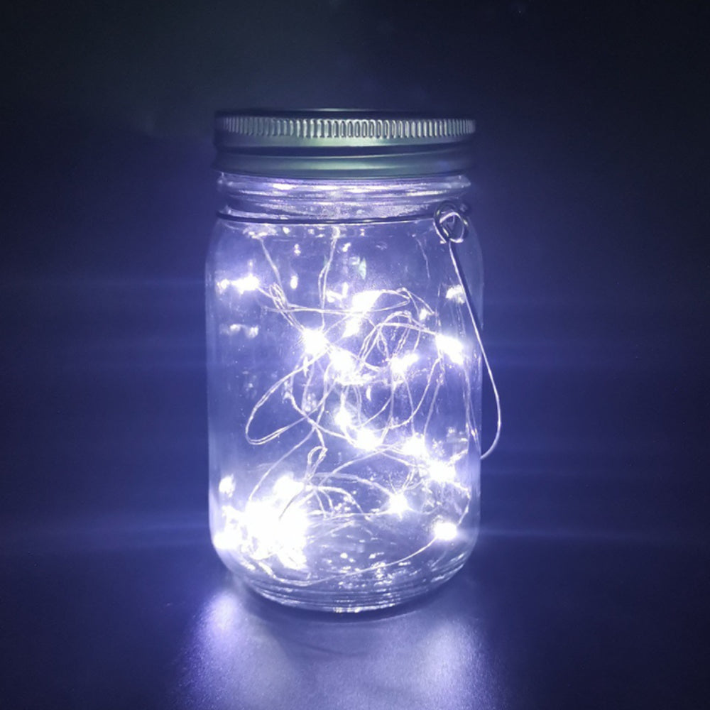 Solar Powered Mason Jar LED Decorative Fairy Lights Set_6