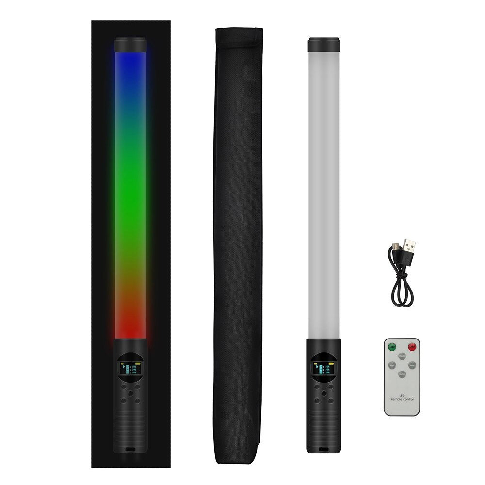Remote Controlled RGB Handheld LED Video Photography Light- USB Charging_1