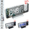 LED Big Screen Mirror Alarm Clock with Projection Display- USB Plugged in_6