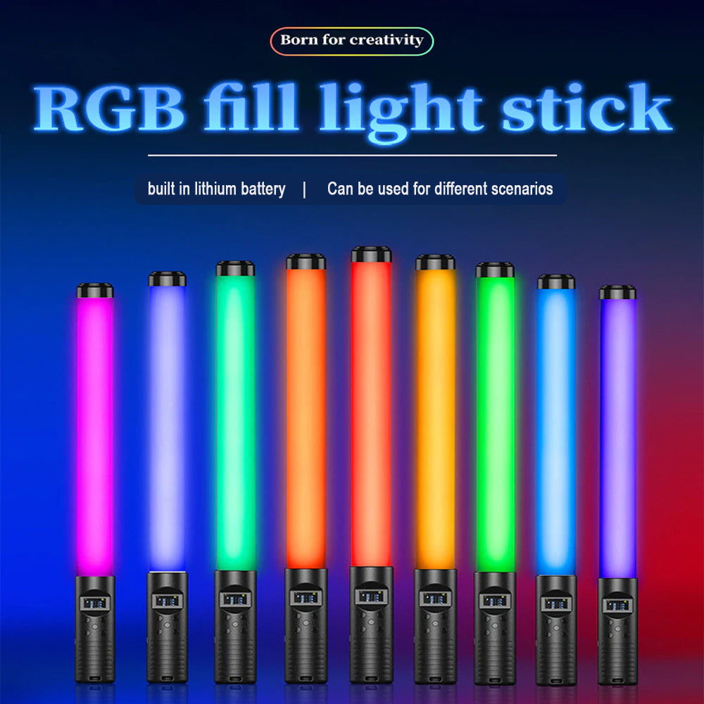 Remote Controlled RGB Handheld LED Video Photography Light- USB Charging_11
