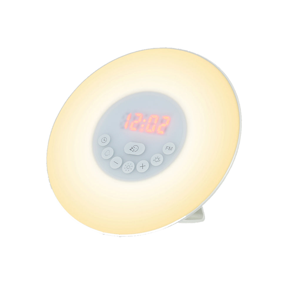 Touch Sensor Digital Alarm Clock Sunrise Sunset Simulator LED Lighting(USB Power Supply)_0